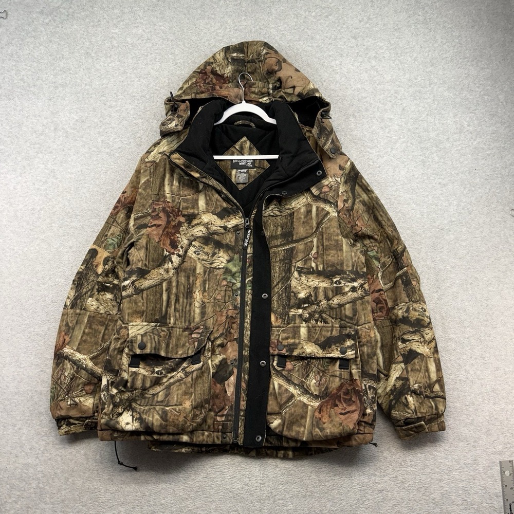 Mossy Oak Break-Up Infinity Jacket Mens XL Camo Hooded Hunting Outdoor Coat